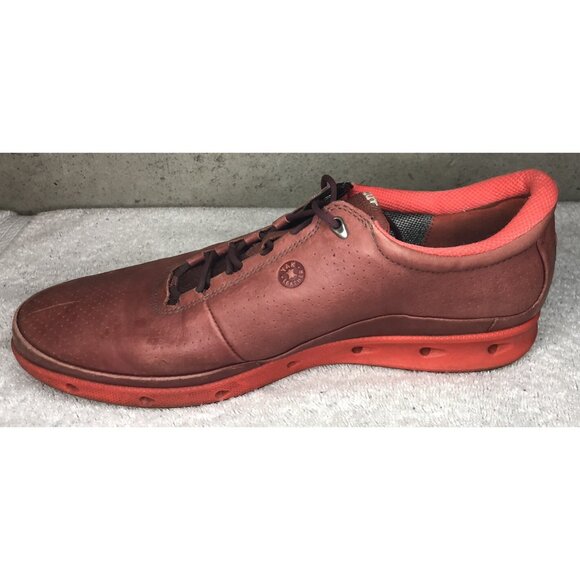 ECCO Maroon Yak Leather Goretex Spineless Golf Shoes Women's Size EU 41 US 10 - Picture 3 of 9